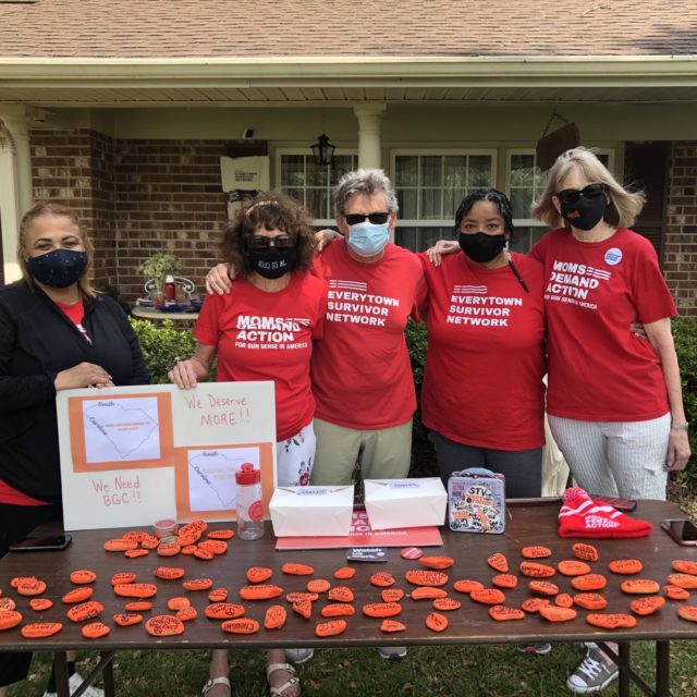 A group of volunteers in Greenville, SC on the Road Trip for Background Checks