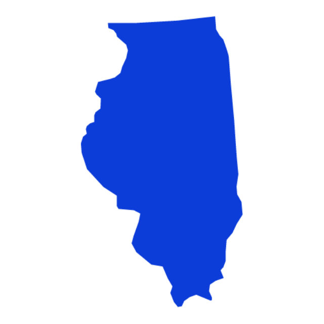 state outline of Illinois