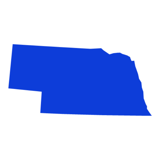 state outline of Nebraska