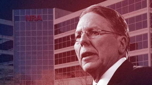 Wayne LaPierre and the NRA headquarters