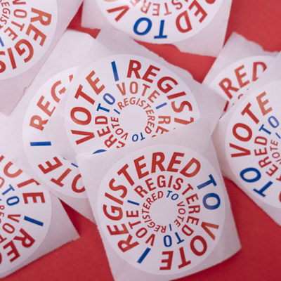 Register to Vote stickers