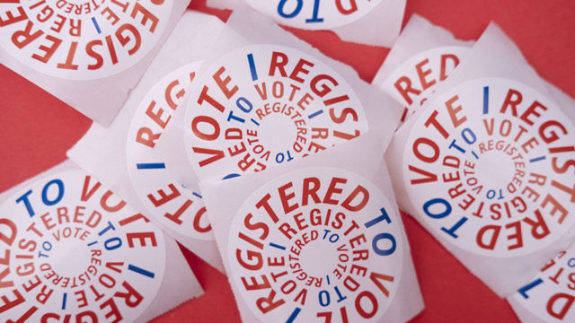 Register to Vote stickers