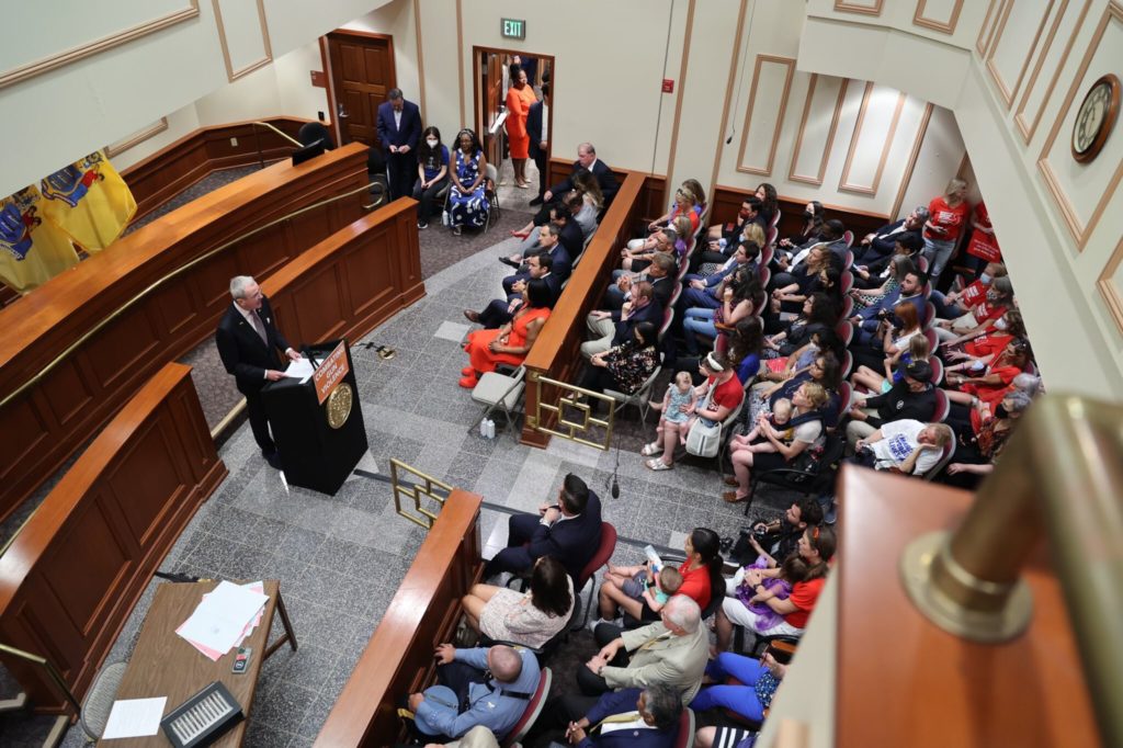 New Jersey court session inside a courtroom