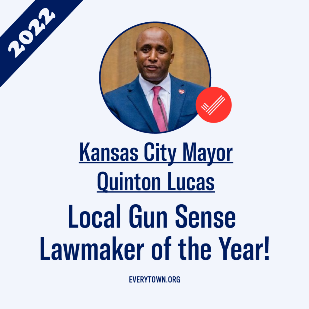 Kansas City Mayor Quinton Lucas: Local Gun Sense Lawmaker of the Year!
