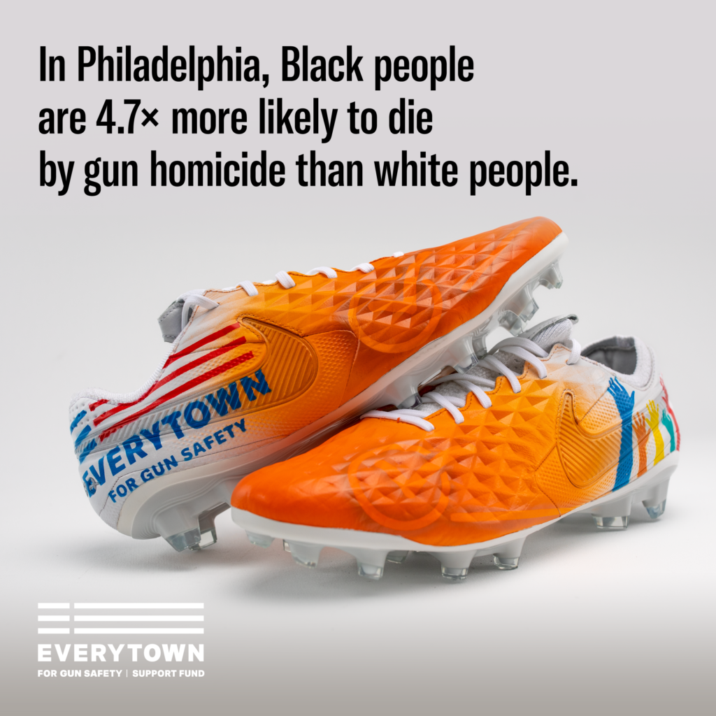 In Philadelphia, Black people are 4.7x more likely to die by gun homicide than white people.